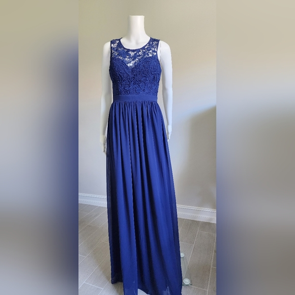 Saved by the Dress Blue Long Gown - Picture 1 of 16